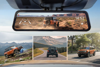 Wolfbox G900 TriPro Bumper Version 3 Channel Rearview Mirror Dash Cam - additional view 19