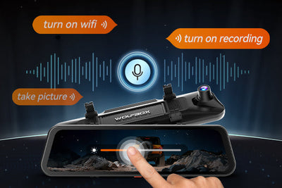 Wolfbox G900 TriPro Bumper Version 3 Channel Rearview Mirror Dash Cam - additional view 26