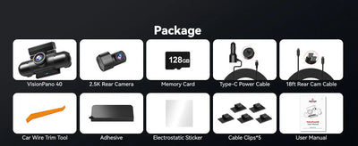 Redtiger VP40 4 Channel 2.5K Dash Cam Dual Sony STARVIS 2 HDR 5.8 Ghz WiFi Parking Monitor Dash Cam - additional view 29