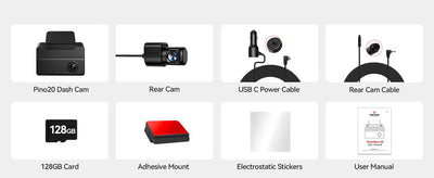 Redtiger VP20 530° 3-Channel IR Night View Dash Cam - additional view 29