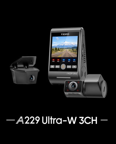 VIOFO A229 Ultra W 3CH Dash Cam 4K Front + 4K Waterproof Rear + 1080P 210° Cabin Camera, Sony STARVIS 2, HDR, GPS, Parking Mode - additional view 13