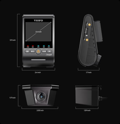 Viofo A329SW 2CH 4K Dual Dash Cam – 4K Front + 2K Waterproof Rear, Sony STARVIS 2, GPS, Parking Mode - additional view 17