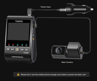 VIOFO A329S 2CH 4K Dash Cam – 4K Front + 2K Rear, Sony STARVIS 2, Wi‑Fi 6, GPS, Parking Mode - additional view 22
