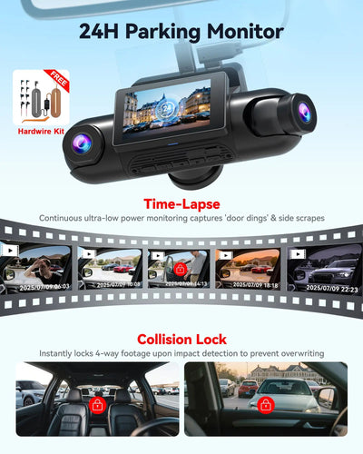 Redtiger VP40 4 Channel 2.5K Dash Cam Dual Sony STARVIS 2 HDR 5.8 Ghz WiFi Parking Monitor Dash Cam - additional view 15