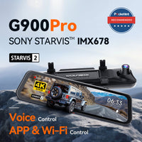 Wolfbox G900 PRO 12 Inch Dual Channel Rear View Mirror 4K Dash Cam - additional view 6