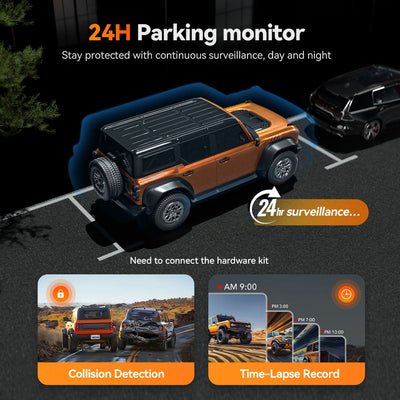 Wolfbox G900 TriPro Cabin Version 3 Channel 4K Rear View Mirror Dash Cam - additional view 14
