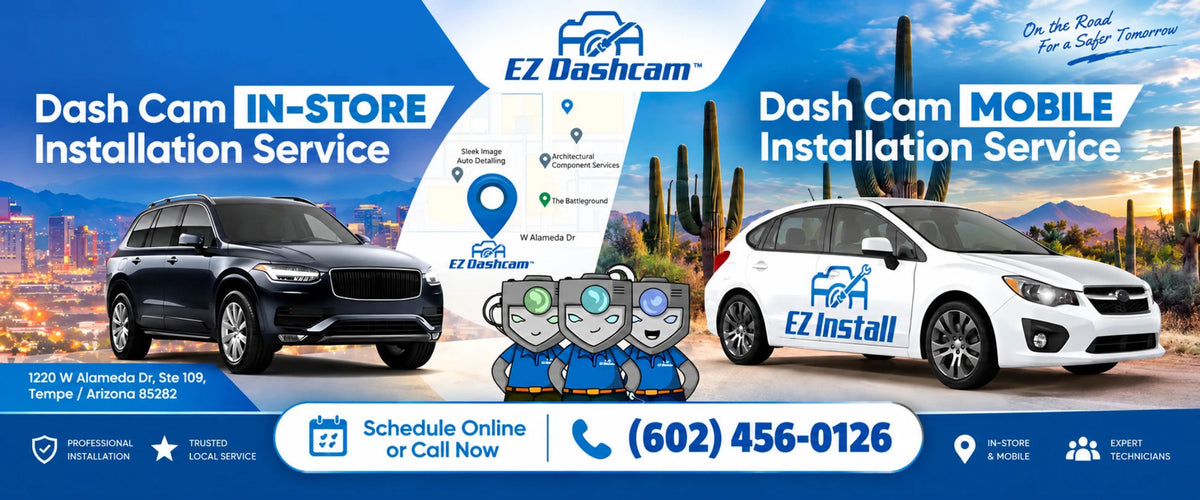 Professional in-store and mobile dash cam installation services