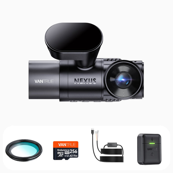 Vantrue N2X + VP03 Hardwire Kit + 256GB Card + CPL + Remote Controller Bundle
