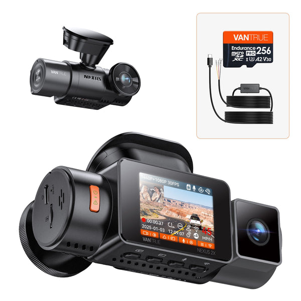 Vantrue N2X + VP03 Hardwire Kit + 256GB Card Bundle