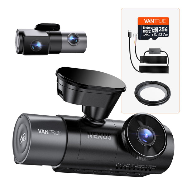 Vantrue N5S + VP03 Hardwire Kit + 256GB Card + CPL Bundle