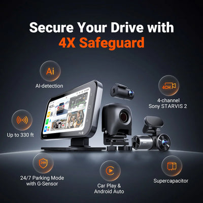 Vantrue Pilot 2 4-Channel Thermal Smart Dash Cam