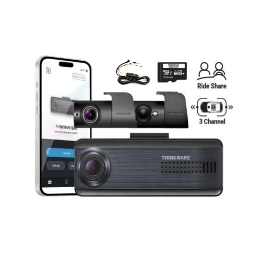 Thinkware Q200 2K 3CH Dash Cam Rideshare Bundle