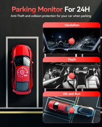Redtiger VP20 530° 3-Channel IR Night View Dash Cam - additional view 2