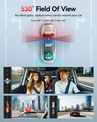 Redtiger VP20 530° 3-Channel IR Night View Dash Cam - additional view 8