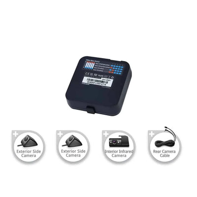 Thinkware Multiplexer Bundle #1 with 2 Side Cameras and 1 Interior IR Infrared Camera for Up to 5 Channel Recording