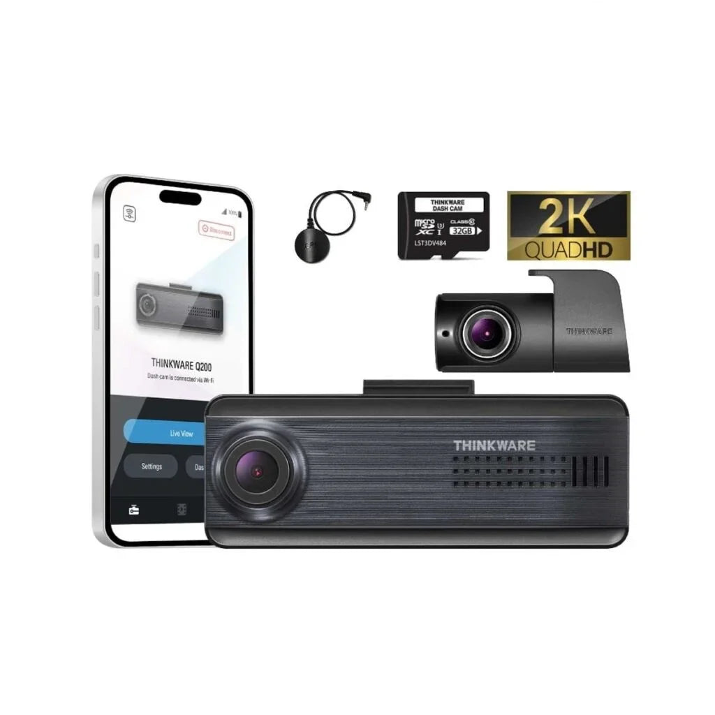 Thinkware Q200 2K QHD Dual Dash Cam