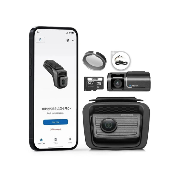 Thinkware U3000 Pro 2 Channel 4K Front + 2K Rear Camera - Cloud, WiFi, GPS