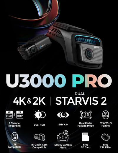 Thinkware U3000 Pro 2 Channel 4K Front + 2K Rear Camera - Cloud, WiFi, GPS - additional view 2