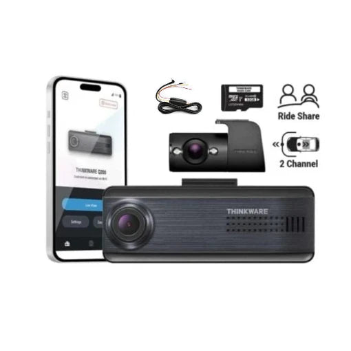 Thinkware Q200 2K Front & Interior Dash Cam Rideshare Bundle