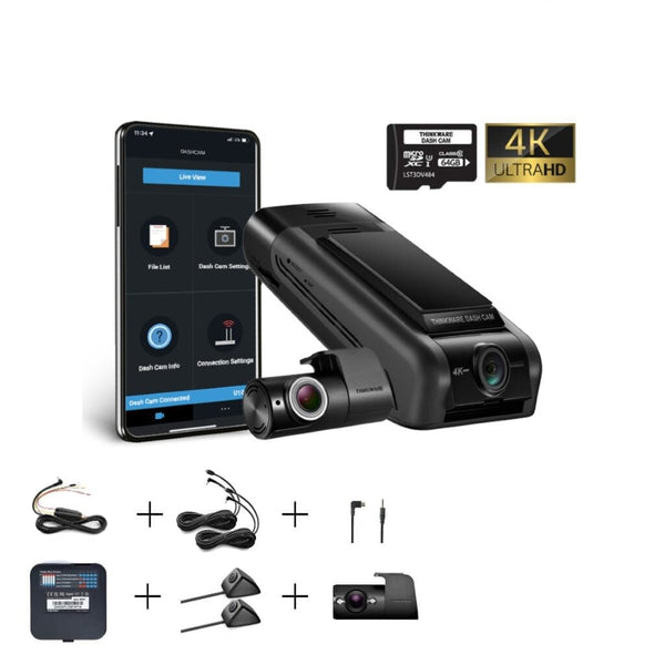 Thinkware U1000 Plus 4K Dash Cam 5-CH Bundle #1