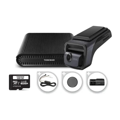 Thinkware U3000 Dual Dash Cam + iVolt Mini External Battery Pack Bundle