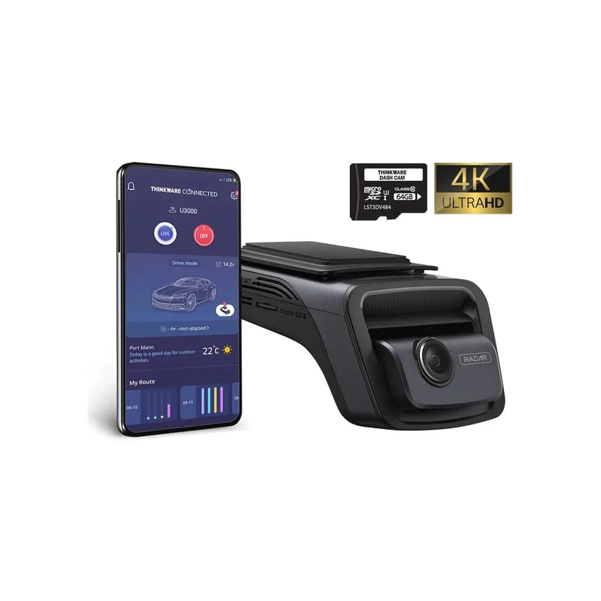 Thinkware U3000 4K Front Dash Cam