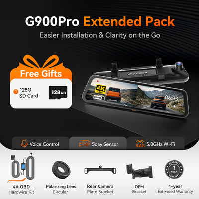 Wolfbox G900 PRO 12 Inch Dual Channel Rear View Mirror 4K Dash Cam - additional view 18