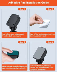 Vantrue Adhesive Pads + Electrostatic Stickers Packs - additional view 3