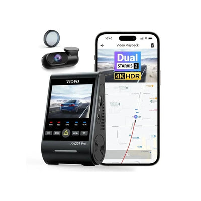Viofo A229 Pro 2CH Dash Cam – 4K Front & 2K Rear Dual Channel