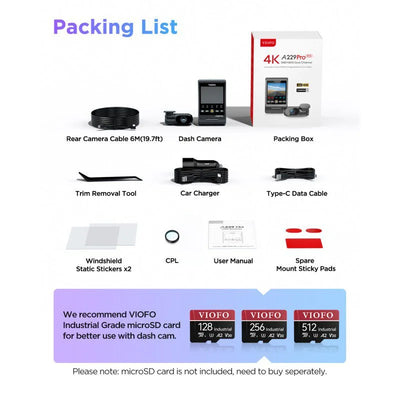 Viofo A229 Pro 2CH Dash Cam – 4K Front & 2K Rear Dual Channel - additional view 9