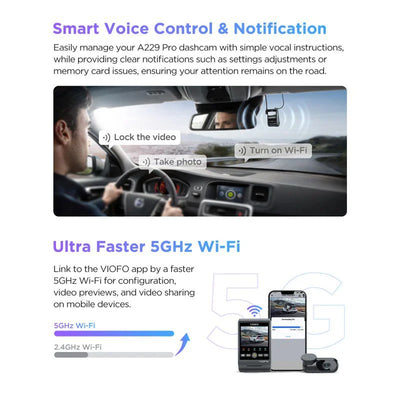 Viofo A229 Pro 4K 3 Channel Dash Cam - additional view 7