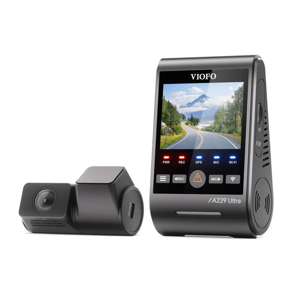 VIOFO A229 Ultra 2 Channel Dash Cam – 4K Front + 4K Rear, Dual Sony STARVIS 2, 4K HDR, 5GHz Wi‑Fi, GPS