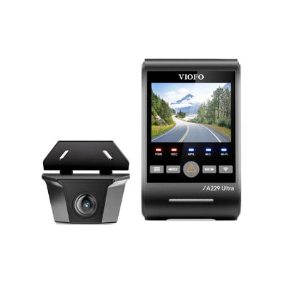Viofo A229 Ultra W 2CH 4K Front & 4K Rear Dash Cam – Sony STARVIS 2 Sensors, IP67 Waterproof, Night Vision, Parking Mode