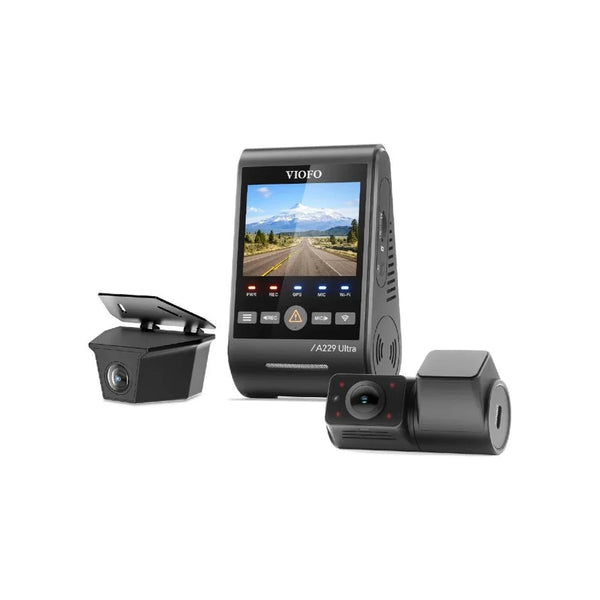 VIOFO A229 Ultra W 3CH Dash Cam 4K Front + 4K Waterproof Rear + 1080P 210° Cabin Camera, Sony STARVIS 2, HDR, GPS, Parking Mode