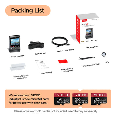 Viofo A329S 4K 1 Channel Dash Cam - additional view 6