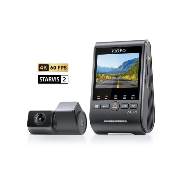 VIOFO A329S 2CH 4K Dash Cam – 4K Front + 2K Rear, Sony STARVIS 2, Wi‑Fi 6, GPS, Parking Mode