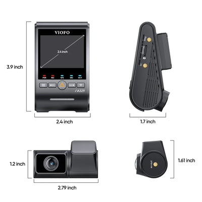 VIOFO A329S 2CH 4K Dash Cam – 4K Front + 2K Rear, Sony STARVIS 2, Wi‑Fi 6, GPS, Parking Mode - additional view 6