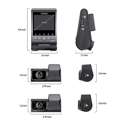 Viofo A329S 4K 3 Channel Dash Cam with 2K Interior & Rear, Sony STARVIS 2 Sensors, HDR Night Vision, Wi‑Fi 6 - additional view 5