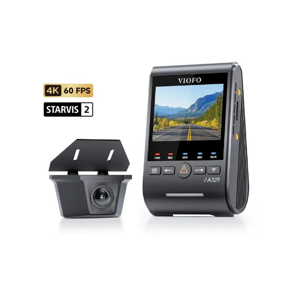Viofo A329SW 2CH 4K Dual Dash Cam – 4K Front + 2K Waterproof Rear, Sony STARVIS 2, GPS, Parking Mode