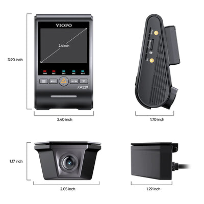 Viofo A329SW 2CH 4K Dual Dash Cam – 4K Front + 2K Waterproof Rear, Sony STARVIS 2, GPS, Parking Mode - additional view 5