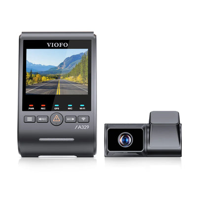 Viofo A329T 4K Dual Dash Cam 4K Front + 2K Telephoto Camera – 4K 60FPS, 4x Optical Zoom for License Plates, Wi‑Fi, Voice Control - additional view 4