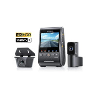 Viofo A329TW 3 Channel Dash Cam – 4K Front, 2K Telephoto 4x Zoom, 2K Waterproof Rear, STARVIS 2, Wi‑Fi 6, GPS