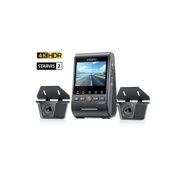 Viofo A329WW 4K 3 Channel Dash Cam with Dual Waterproof Rear Camera for Heavy-Duty Trucks and Trailers
