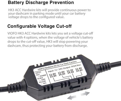 Viofo HK3 ACC Hardwire Kit for A129, A129 Plus, A129 PRO, A129 IR, A119V3 - additional view 4