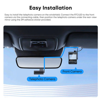 Viofo RTC420 2K HDR Telephoto Camera for A329 / A329S Dash Cam with 1M Cable Length - additional view 4