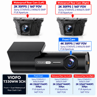 VIOFO T330WW 3CH 4K Front and Dual 2K Waterproof Rear Dash Cam