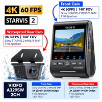 Viofo A329SW 2CH 4K Dual Dash Cam – 4K Front + 2K Waterproof Rear, Sony STARVIS 2, GPS, Parking Mode