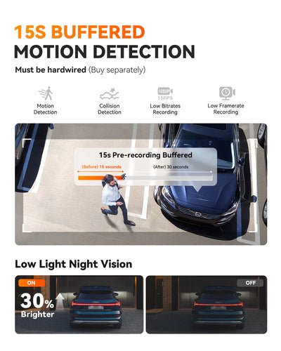 Vantrue E1 Pro 4K Mini Dash Cam, Sony STARVIS 2, PlatePix™, GPS, 5GHz Wi‑Fi, HDR, Voice Control, LTE Ready, 24/7 Parking Mode - additional view 6