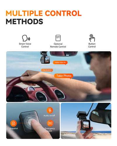 Vantrue E1 Pro 4K Mini Dash Cam, Sony STARVIS 2, PlatePix™, GPS, 5GHz Wi‑Fi, HDR, Voice Control, LTE Ready, 24/7 Parking Mode - additional view 7
