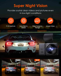 Vantrue E2 2.5K Mini Dual Dash Cam - additional view 2